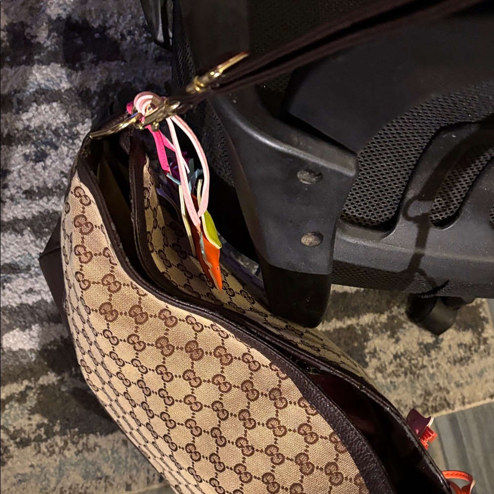 Gucci Beige and Brown GG Crossbody Bag_Asis sale. No cancellations or refunds. - Picture 16 of 16